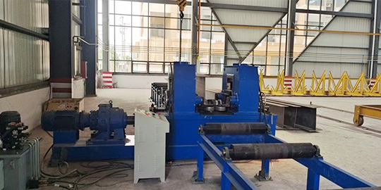 H-beam flange hydraulic straightening machine